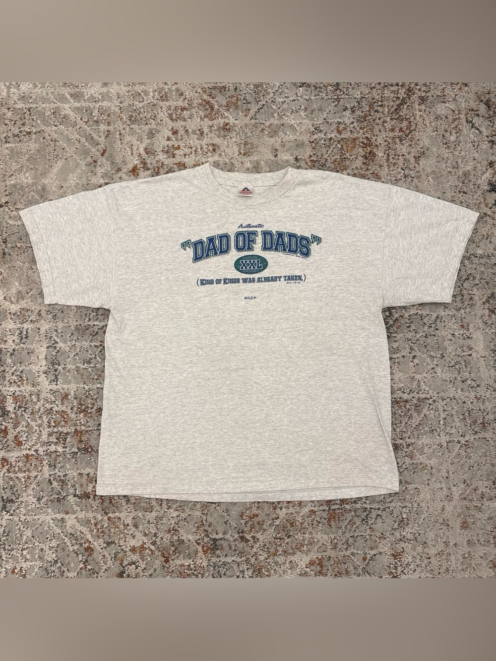 VTG Alstyle Dad of Dads Graphic Tee XXL Gray Y2K 2000